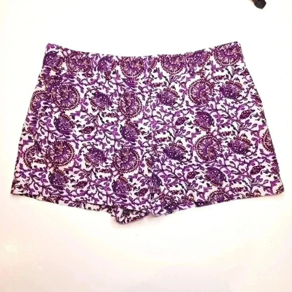 LOFT Floral Shorts Linen and Cotton blend Ann Taylor Size 6 - Picture 1 of 8
